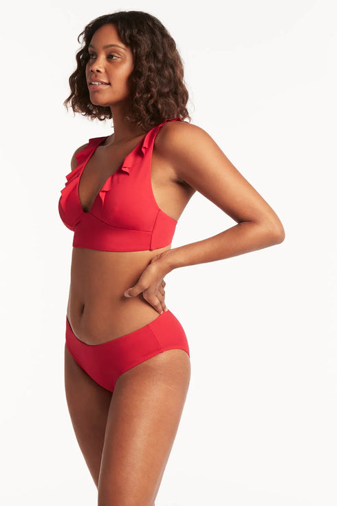 Sea Level Essentials Frill Bra Top